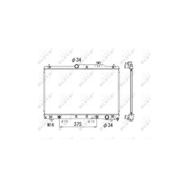 Kylare, motorkylning Nrf 53705 NRF Kylare, motorkylning Nrf 53705 NRF