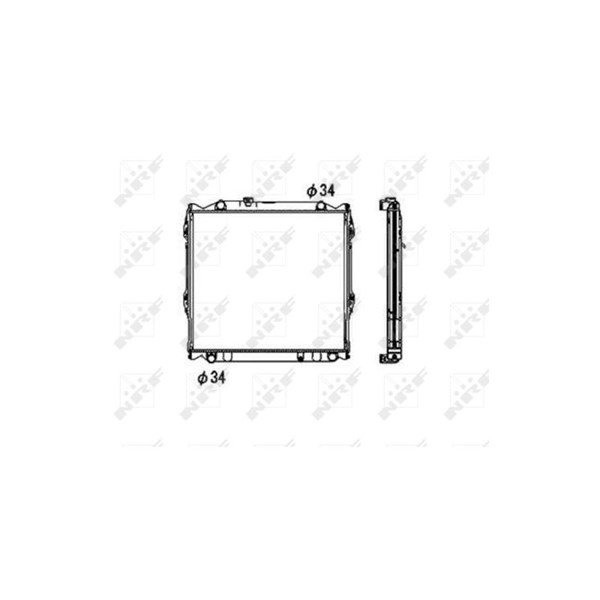 Kylare, motorkylning Nrf 53708 NRF Kylare, motorkylning Nrf 53708 NRF