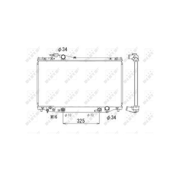 Kylare, motorkylning Nrf 53710 NRF Kylare, motorkylning Nrf 53710 NRF