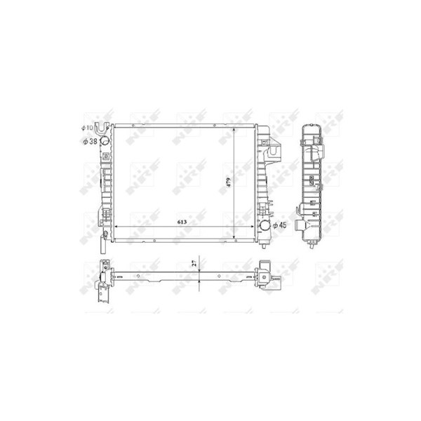 Kylare, motorkylning Nrf 53712 NRF Kylare, motorkylning Nrf 53712 NRF