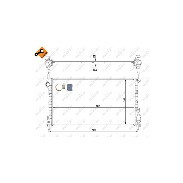 Kylare, motorkylning Nrf 53713 NRF Kylare, motorkylning Nrf 53713 NRF