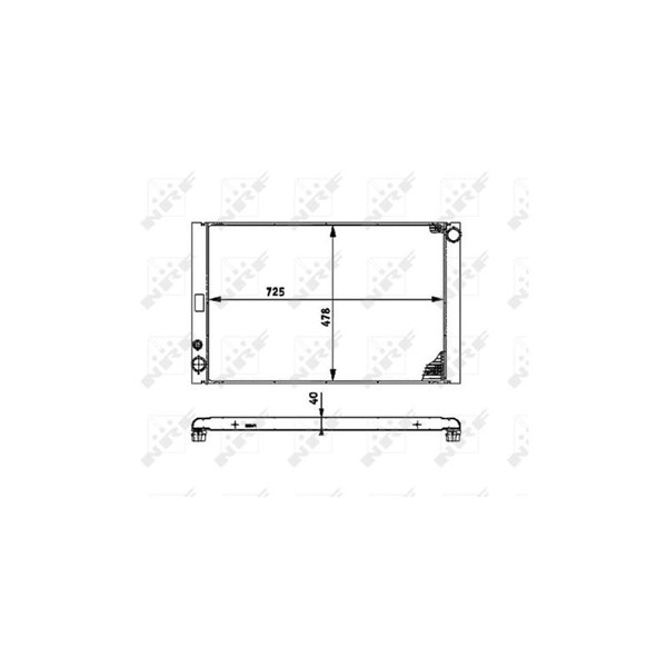 Kylare, motorkylning Nrf 53716 NRF Kylare, motorkylning Nrf 53716 NRF