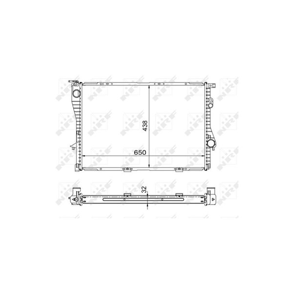 Kylare, motorkylning Nrf 53722 NRF Kylare, motorkylning Nrf 53722 NRF