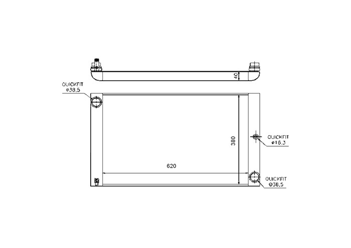 Kylare, motorkylning Nrf 53727 NRF Kylare, motorkylning Nrf 53727 NRF