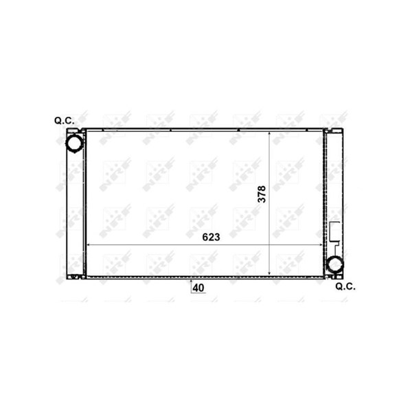 Kylare, motorkylning Nrf 53731 NRF