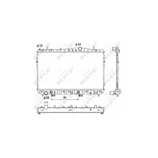 Kylare, motorkylning Nrf 53732 NRF Kylare, motorkylning Nrf 53732 NRF