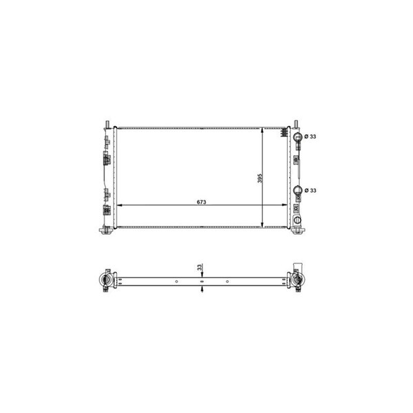 Kylare, motorkylning Nrf 53733 NRF Kylare, motorkylning Nrf 53733 NRF