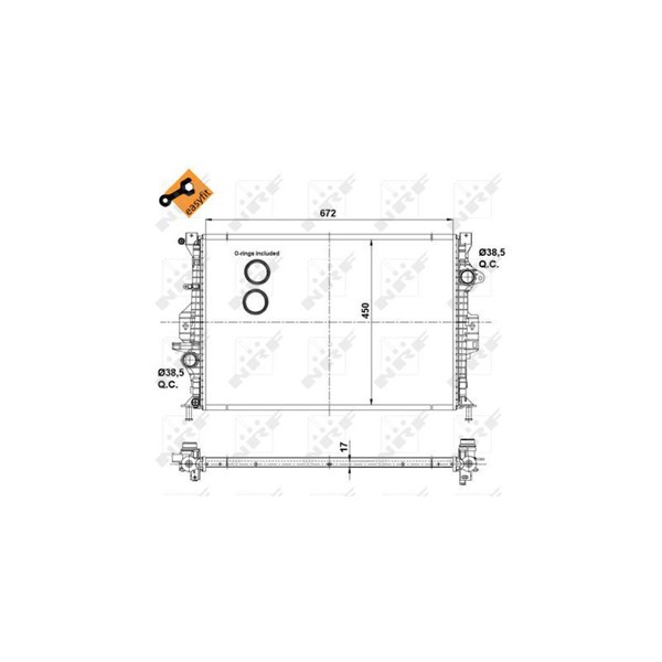 Kylare, motorkylning Nrf 53737 NRF Kylare, motorkylning Nrf 53737 NRF