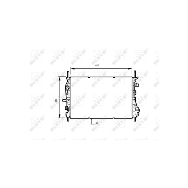 Kylare, motorkylning Nrf 53741 NRF Kylare, motorkylning Nrf 53741 NRF