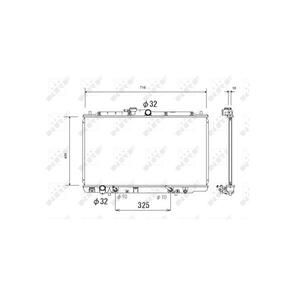 Kylare, motorkylning Nrf 53744 NRF Kylare, motorkylning Nrf 53744 NRF