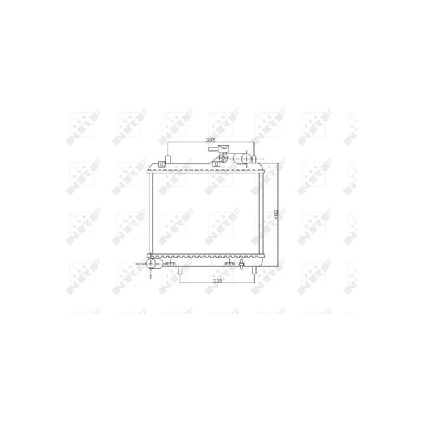 Kylare, motorkylning Nrf 53745 NRF