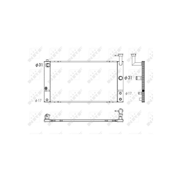 Kylare, motorkylning Nrf 53747 NRF Kylare, motorkylning Nrf 53747 NRF