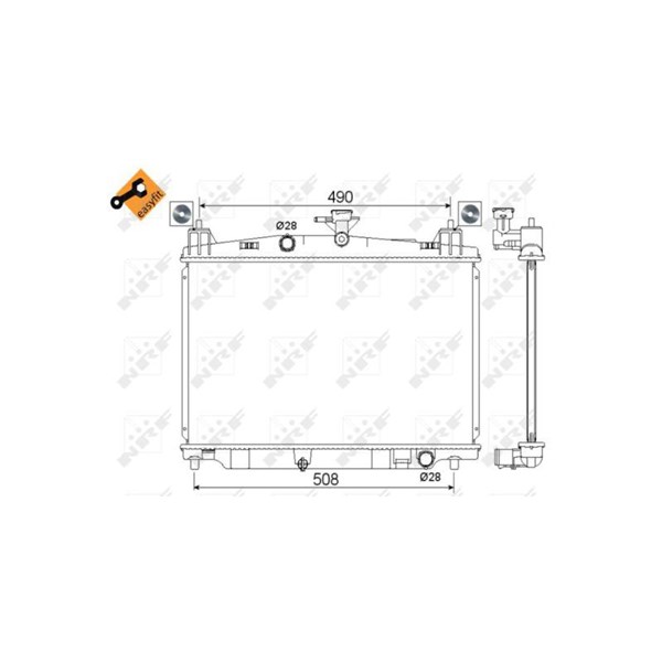 Kylare, motorkylning Nrf 53751 NRF Kylare, motorkylning Nrf 53751 NRF