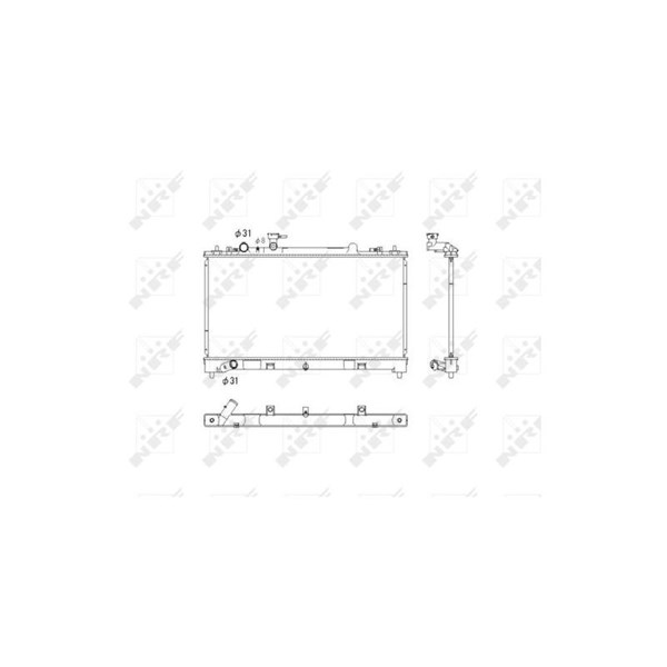 Kylare, motorkylning Nrf 53752 NRF Kylare, motorkylning Nrf 53752 NRF