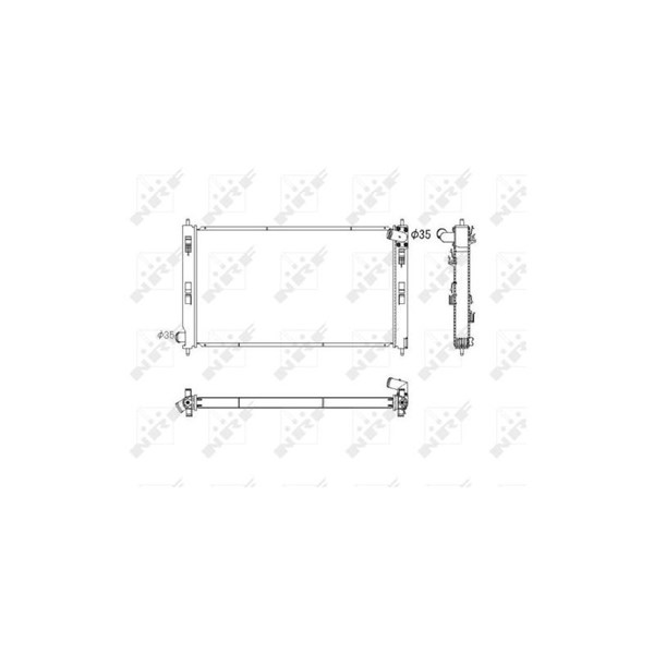 Kylare, motorkylning Nrf 53753 NRF Kylare, motorkylning Nrf 53753 NRF