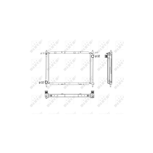 Kylare, motorkylning Nrf 53759 NRF