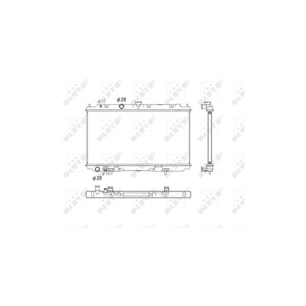 Kylare, motorkylning Nrf 53760 NRF Kylare, motorkylning Nrf 53760 NRF