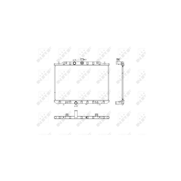 Kylare, motorkylning Nrf 53761 NRF