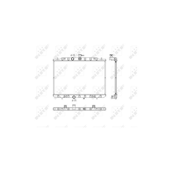 Kylare, motorkylning Nrf 53762 NRF