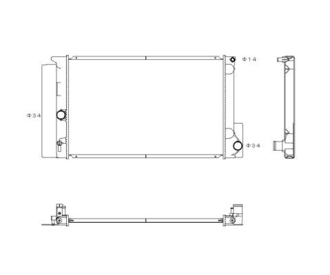 Kylare, motorkylning Nrf 53763 NRF