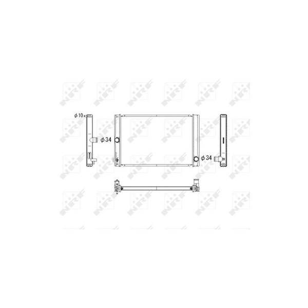 Kylare, motorkylning Nrf 53764 NRF Kylare, motorkylning Nrf 53764 NRF