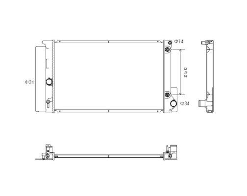 Kylare, motorkylning Nrf 53766 NRF