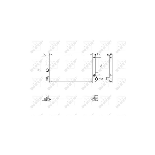 Kylare, motorkylning Nrf 53766 NRF Kylare, motorkylning Nrf 53766 NRF