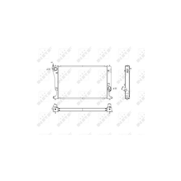 Kylare, motorkylning Nrf 53768 NRF