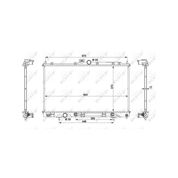 Kylare, motorkylning Nrf 53778 NRF Kylare, motorkylning Nrf 53778 NRF