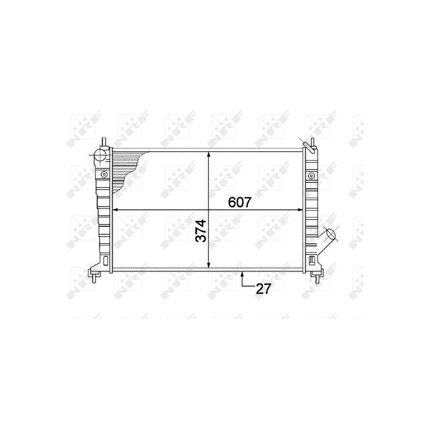 Kylare, motorkylning Nrf 53804 NRF
