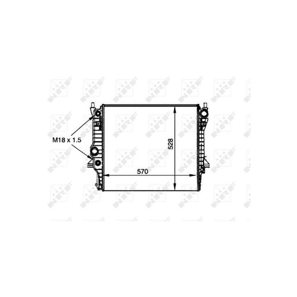 Kylare, motorkylning, Mitt Nrf 53805 NRF Kylare, motorkylning, Mitt Nrf 53805 NRF
