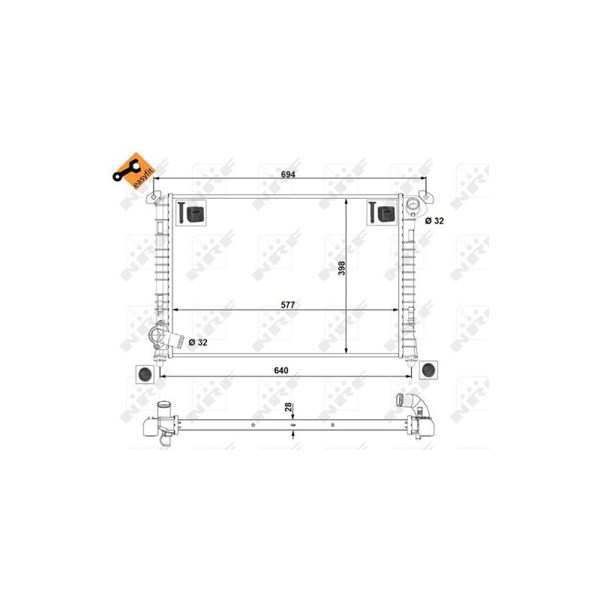 Kylare, motorkylning Nrf 53807 NRF Kylare, motorkylning Nrf 53807 NRF