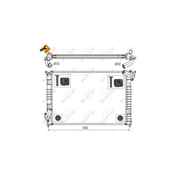 Kylare, motorkylning Nrf 53808 NRF Kylare, motorkylning Nrf 53808 NRF