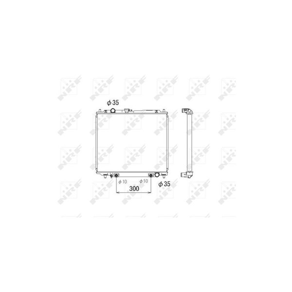 Kylare, motorkylning Nrf 53810 NRF