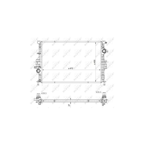 Kylare, motorkylning Nrf 53812 NRF Kylare, motorkylning Nrf 53812 NRF