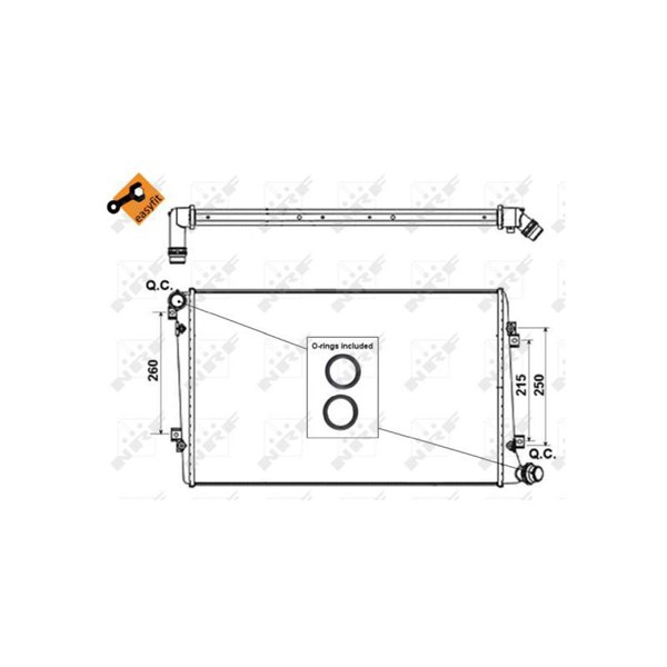 Kylare, motorkylning Nrf 53813 NRF Kylare, motorkylning Nrf 53813 NRF