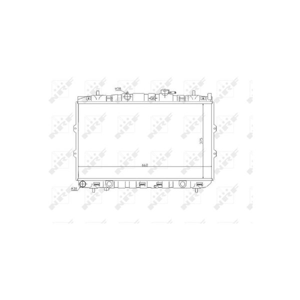 Kylare, motorkylning Nrf 53819 NRF