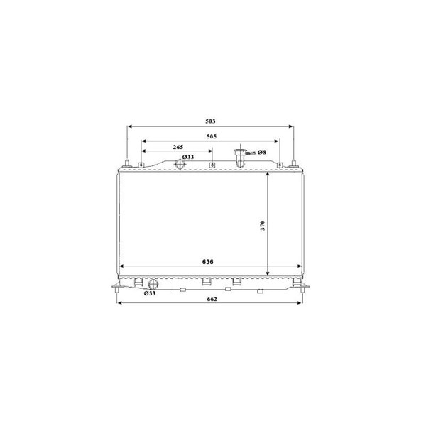 Kylare, motorkylning Nrf 53822 NRF