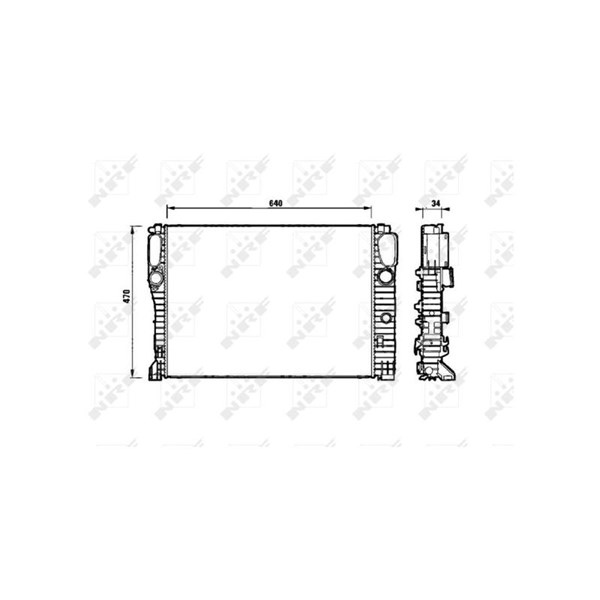 Kylare, motorkylning Nrf 53829 NRF Kylare, motorkylning Nrf 53829 NRF