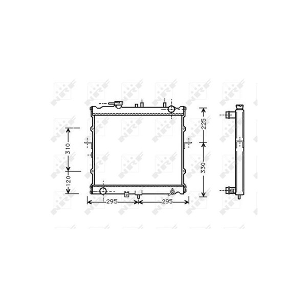 Kylare, motorkylning Nrf 53831 NRF