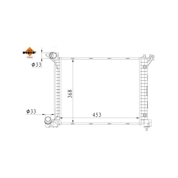 Kylare, motorkylning Nrf 53841 NRF Kylare, motorkylning Nrf 53841 NRF