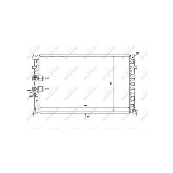 Kylare, motorkylning Nrf 53842 NRF Kylare, motorkylning Nrf 53842 NRF
