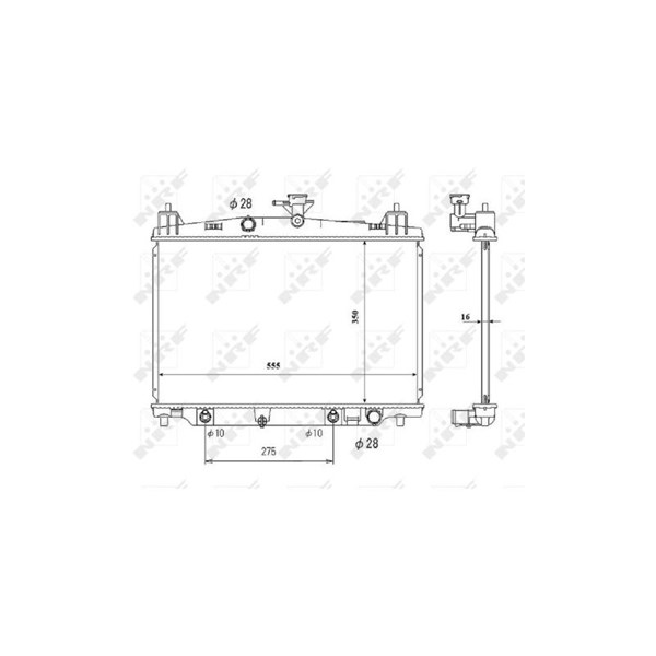 Kylare, motorkylning Nrf 53850 NRF Kylare, motorkylning Nrf 53850 NRF