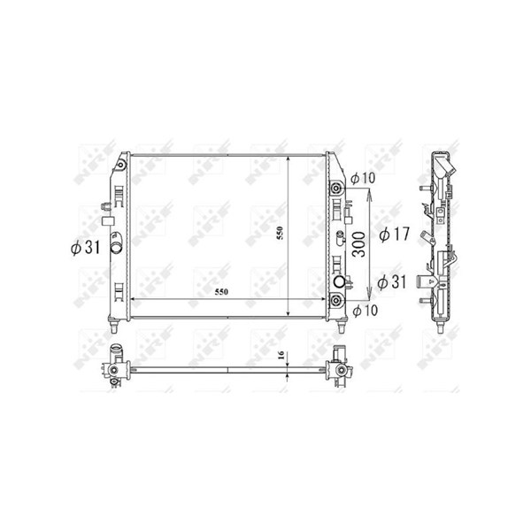 Kylare, motorkylning, Mitt Nrf 53851 NRF