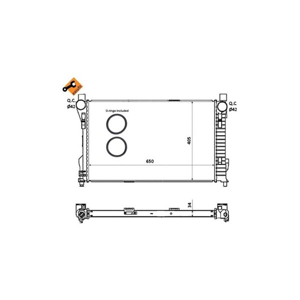 Kylare, motorkylning Nrf 53854 NRF Kylare, motorkylning Nrf 53854 NRF