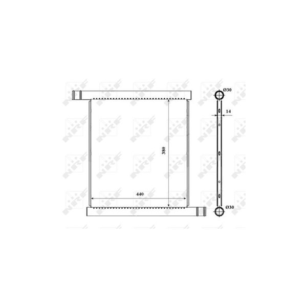 Kylare, motorkylning Nrf 53857 NRF Kylare, motorkylning Nrf 53857 NRF