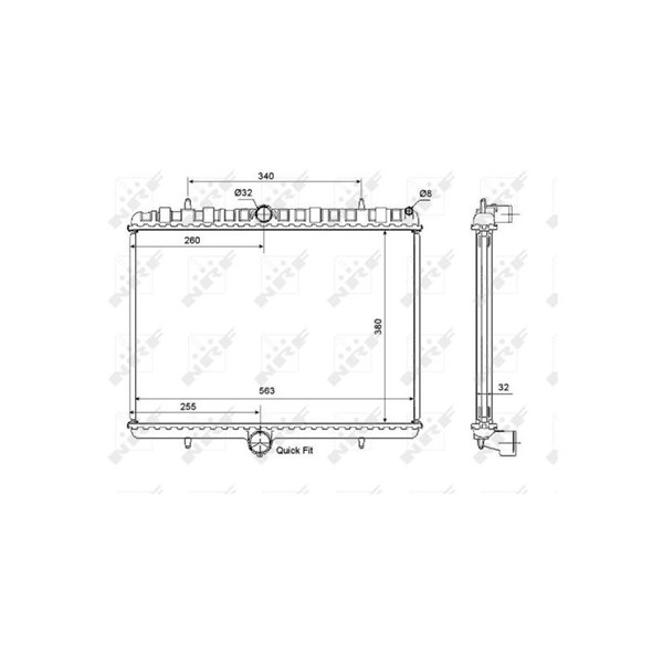 Kylare, motorkylning Nrf 53861 NRF Kylare, motorkylning Nrf 53861 NRF