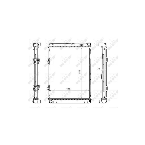 Kylare, motorkylning Nrf 53865 NRF