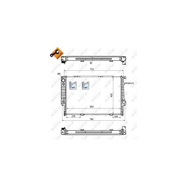 Kylare, motorkylning Nrf 53870 NRF Kylare, motorkylning Nrf 53870 NRF