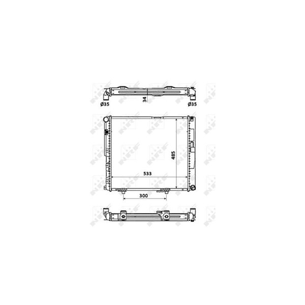 Kylare, motorkylning Nrf 53874 NRF Kylare, motorkylning Nrf 53874 NRF